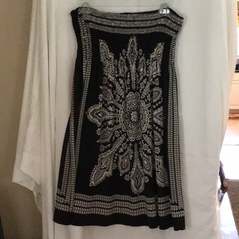 Black floral dress